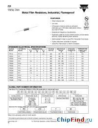 Datasheet FP-1D 62R0 2%/ manufacturer Vishay