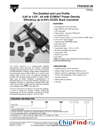 Datasheet FX5545G108T1 manufacturer Vishay
