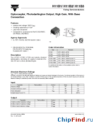 Datasheet H11B1-X007 manufacturer Vishay