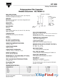 Datasheet KP1830-310-065 manufacturer Vishay