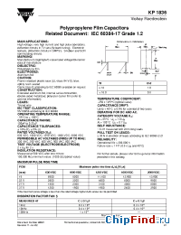 Datasheet KP1836-205-D manufacturer Vishay