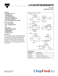 Datasheet LH1501BT manufacturer Vishay
