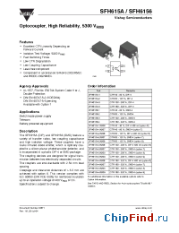 Datasheet SFH615A-1X006 manufacturer Vishay