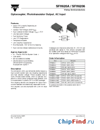 Datasheet SFH6206-1 manufacturer Vishay