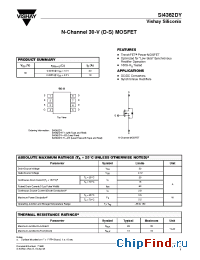 Datasheet Si4362DY-T1E3 manufacturer Vishay