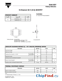 Datasheet SI4410DY-REVA manufacturer Vishay
