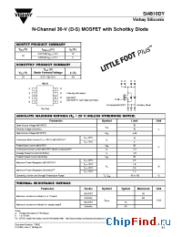 Datasheet SI4810DY manufacturer Vishay