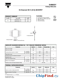 Datasheet SI4892DY manufacturer Vishay