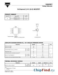 Datasheet SI9428DY-T1 manufacturer Vishay