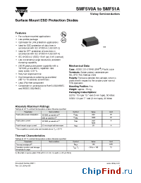 Datasheet SMF5.0A manufacturer Vishay