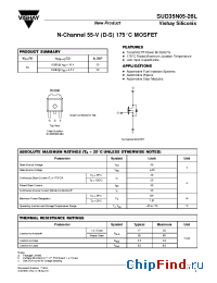 Datasheet SUD35N05-26L manufacturer Vishay