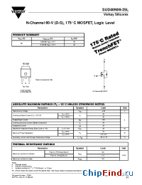 Datasheet SUD40N06-25L manufacturer Vishay