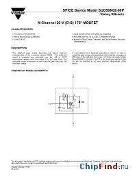 Datasheet SUD50N02-06P manufacturer Vishay
