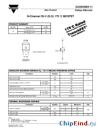 Datasheet SUD50N03-11 manufacturer Vishay