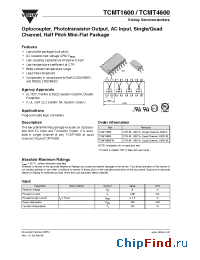 Datasheet TCMT4600 manufacturer Vishay