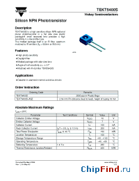 Datasheet TEKT5400S-ASZ manufacturer Vishay