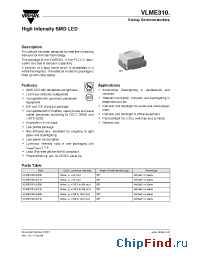 Datasheet VLME3101-GS08 manufacturer Vishay
