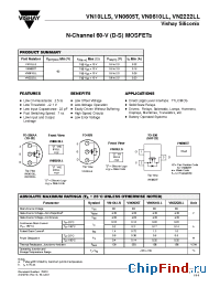 Datasheet VN2222LL manufacturer Vishay