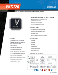 Datasheet VSC120 manufacturer Vitesse