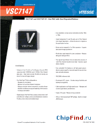 Datasheet VSC7147 manufacturer Vitesse