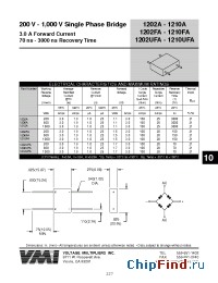 Datasheet 1202A manufacturer Voltage Multipliers