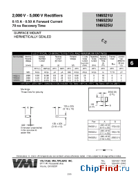 Datasheet 1N6523U manufacturer Voltage Multipliers
