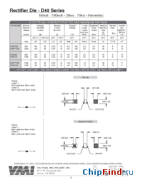 Datasheet D40FF08 manufacturer Voltage Multipliers