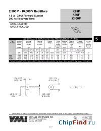 Datasheet K50F manufacturer Voltage Multipliers