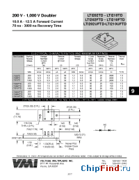 Datasheet LTI206UFTD manufacturer Voltage Multipliers