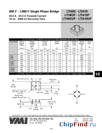 Datasheet LTI406UF manufacturer Voltage Multipliers