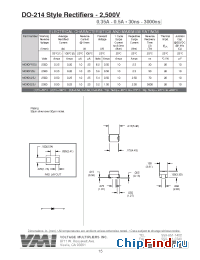 Datasheet MD90FF25J manufacturer Voltage Multipliers