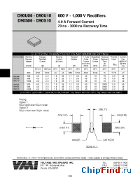 Datasheet SD90U06 manufacturer Voltage Multipliers