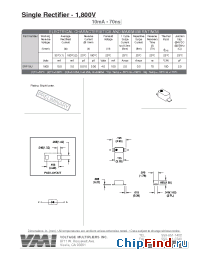Datasheet SRP18U manufacturer Voltage Multipliers