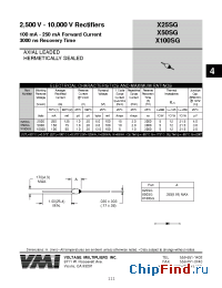 Datasheet X100SG manufacturer Voltage Multipliers