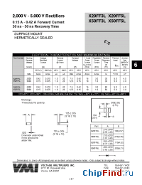 Datasheet X20FF3L manufacturer Voltage Multipliers
