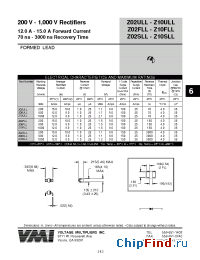 Datasheet Z02FLL manufacturer Voltage Multipliers
