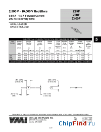 Datasheet Z100F manufacturer Voltage Multipliers