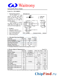 Datasheet PD-54BRD1 manufacturer Waitrony