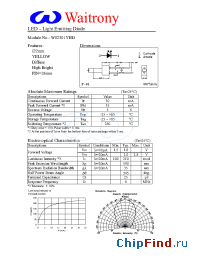 Datasheet W02301YHD manufacturer Waitrony