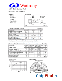 Datasheet W03103YHD-O manufacturer Waitrony