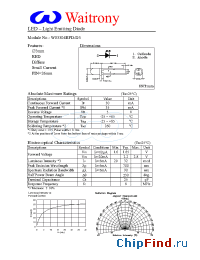 Datasheet W03304RPD-D3 manufacturer Waitrony