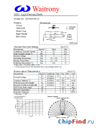 Datasheet W03304YSC-O manufacturer Waitrony