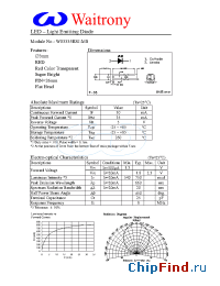 Datasheet W03335RSJ-MS manufacturer Waitrony