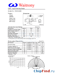 Datasheet W04354GHC manufacturer Waitrony