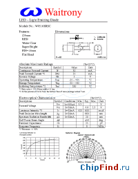 Datasheet W05168RSC manufacturer Waitrony