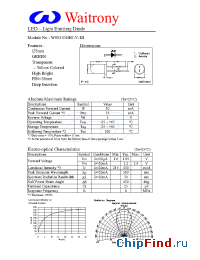 Datasheet W05310GHJ-Y-DI manufacturer Waitrony