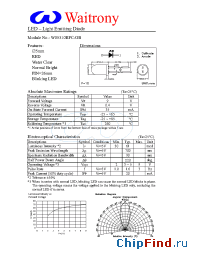 Datasheet W05310RPC-OB manufacturer Waitrony