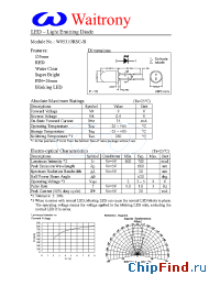 Datasheet W05310RSC-B manufacturer Waitrony