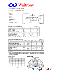 Datasheet W05310RSD-6S-B manufacturer Waitrony