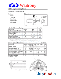 Datasheet W05310YSC-W manufacturer Waitrony